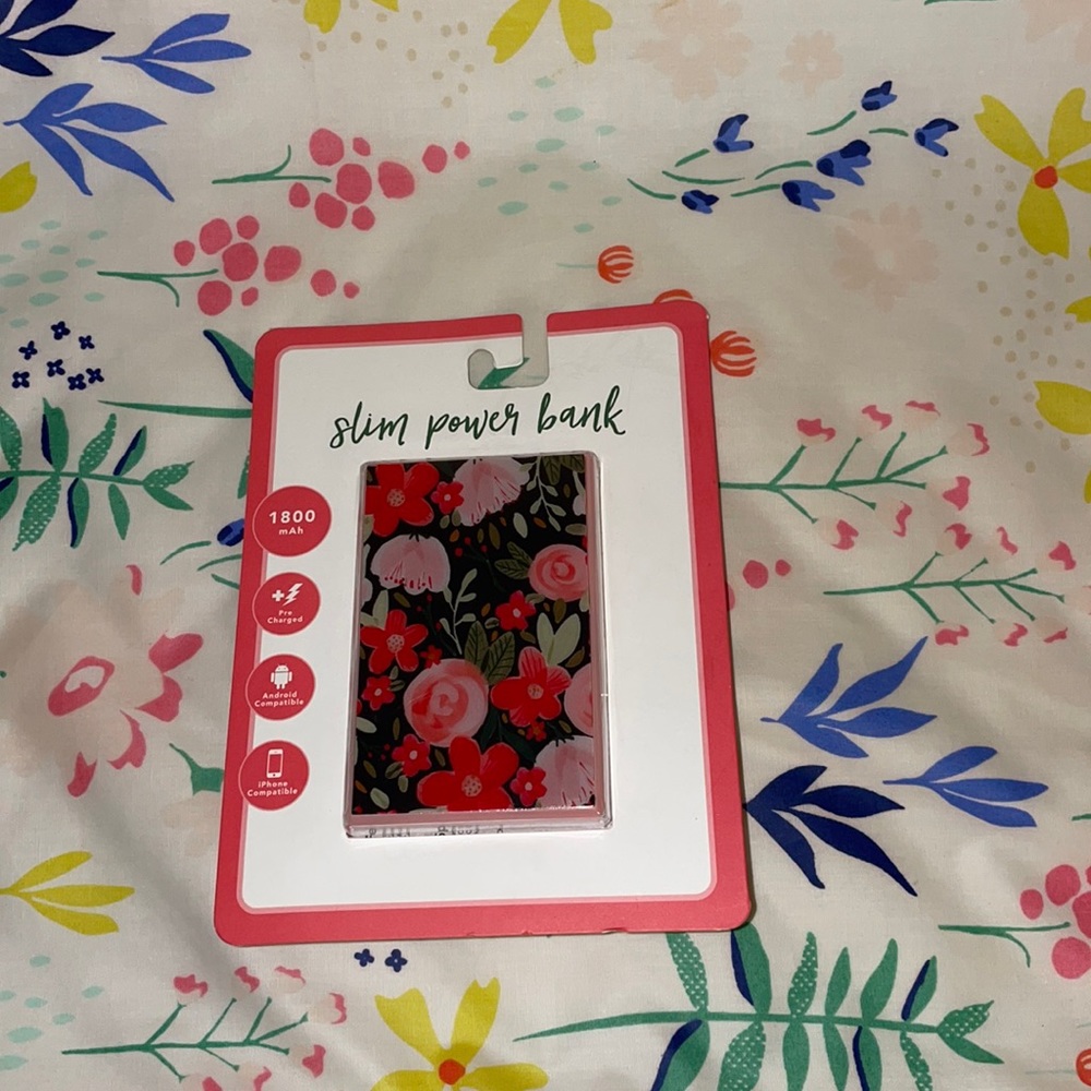 Floral power bank